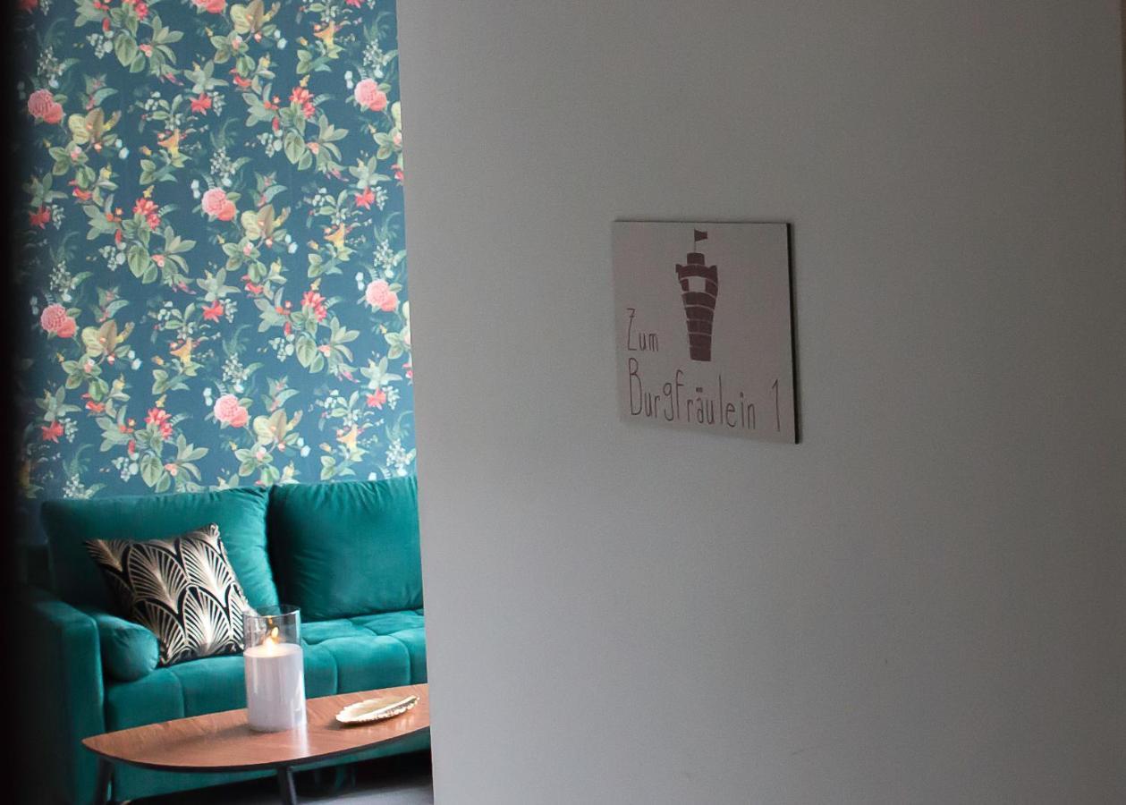Zum Burgfraulein - Studio Mit Blick Auf Die Burg Burg Reuland Exterior foto